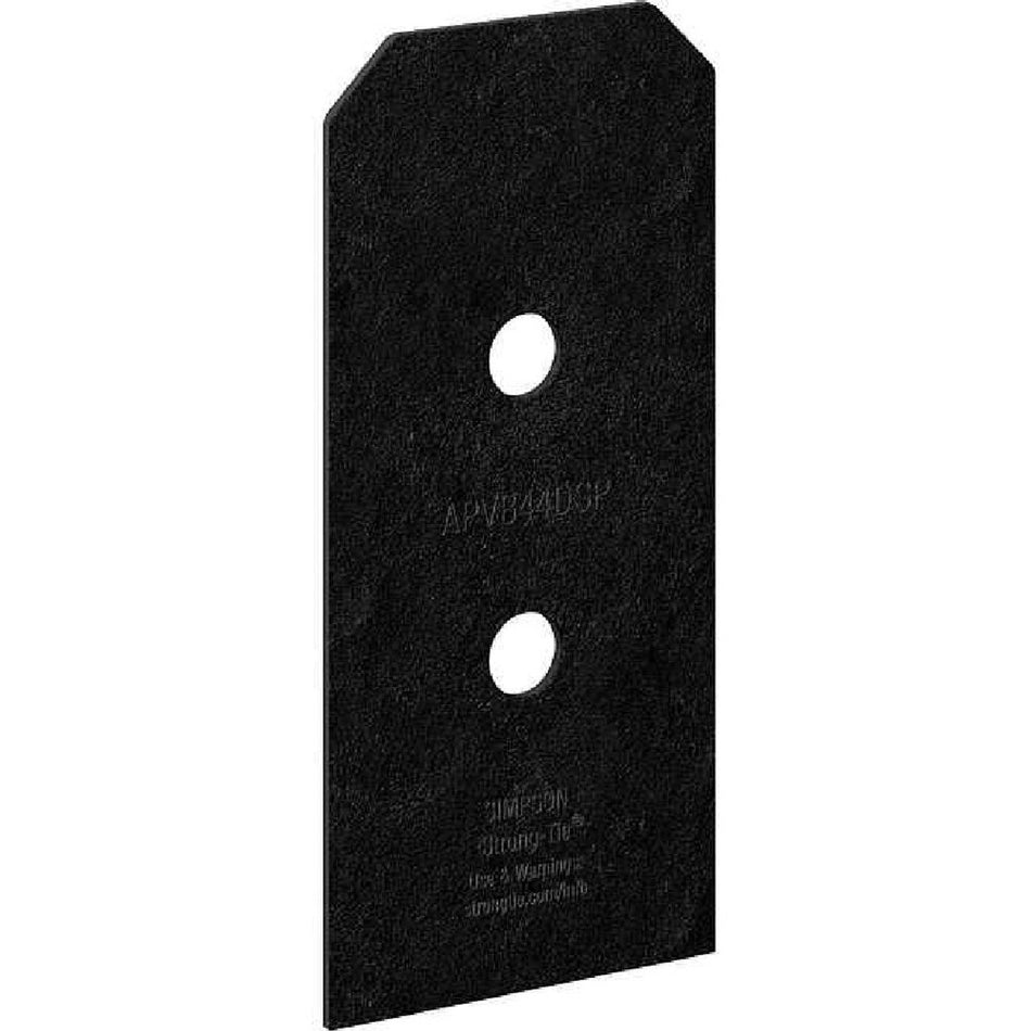 Simpson Strong Tie APVB44DSP, Outdoor Accents Avant Collection, ZMAX, Black Post Base Side for 4x 2 pack